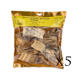Ades Stockfish Cod Steak Fish 5x500g