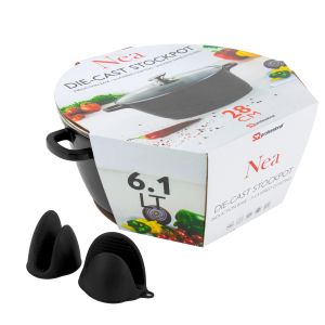 Nea Diecast StockPot Nera Black 28Cm (11891)
