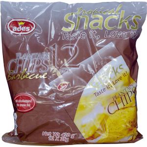 Ades Plantain Chips Barbecue 12 X 35g