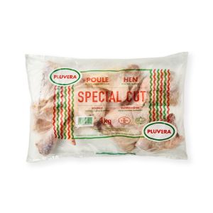 Frozen Pluvera Chicken Leg & Thigh Special Cut 1Kg