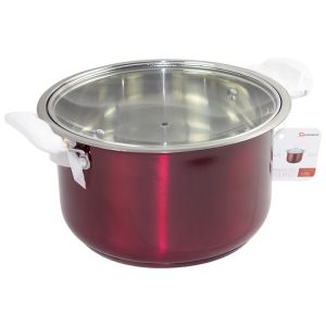 SQ Professional Stainless Steel Gems Range Ruby Stock Pot - 22cm