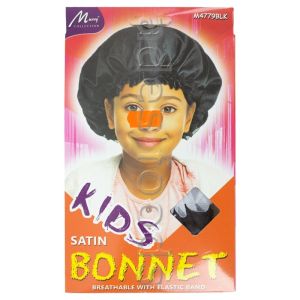 Kids Satin Bonnet  (M4779blk)