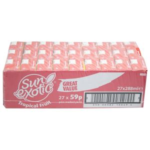 Sunexotic Tropical Fruit Juice 288ml X 27