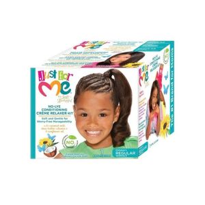 Just for me no lye conditioning creme relaxer kit regular