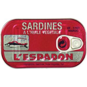 Lespadon Sardines In Vegetable Oil 125g