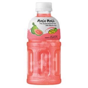 Mogu Mogu Pink Guava Flavoured Drink with Bits 320ml