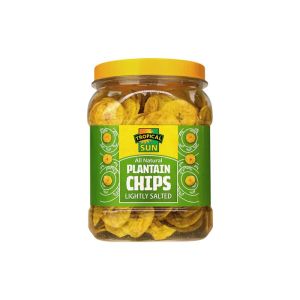 Plaintain Chips Bucket Green 450g Tropical Sun