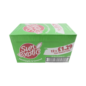 Sunexotic Pineapple & Coconut Juice 1Litre X 12
