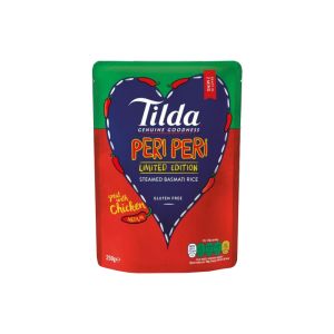 Tilda Peri Peri Steamed Basmati Rice 250g