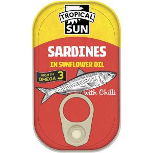 Tropical Sun Sardines In Sunflower 125g
